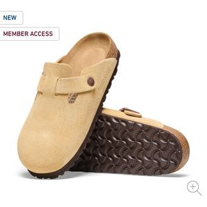 Birkenstock Boston Suede Leather Clogs